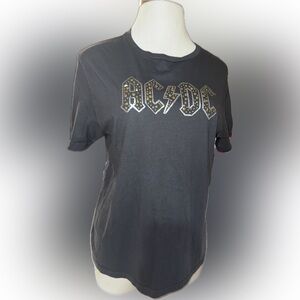 AC/DC Women’s Lucky Brand Tee with Studded Logo